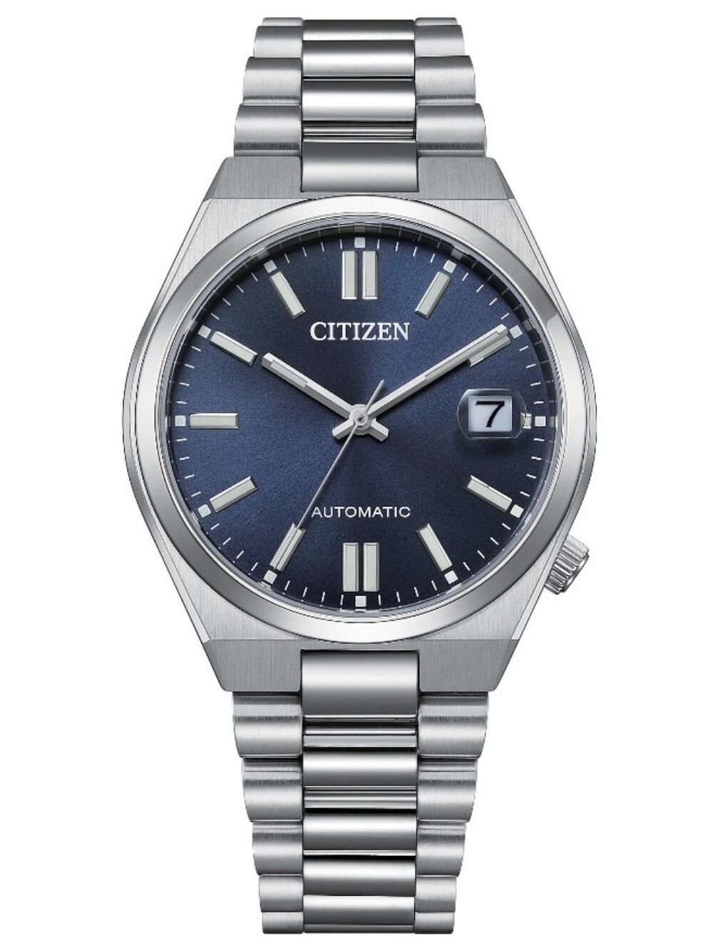 Citizen TSUYOSA Automatic NJ020 Series 37mm Stainless Steel Watch - Blue